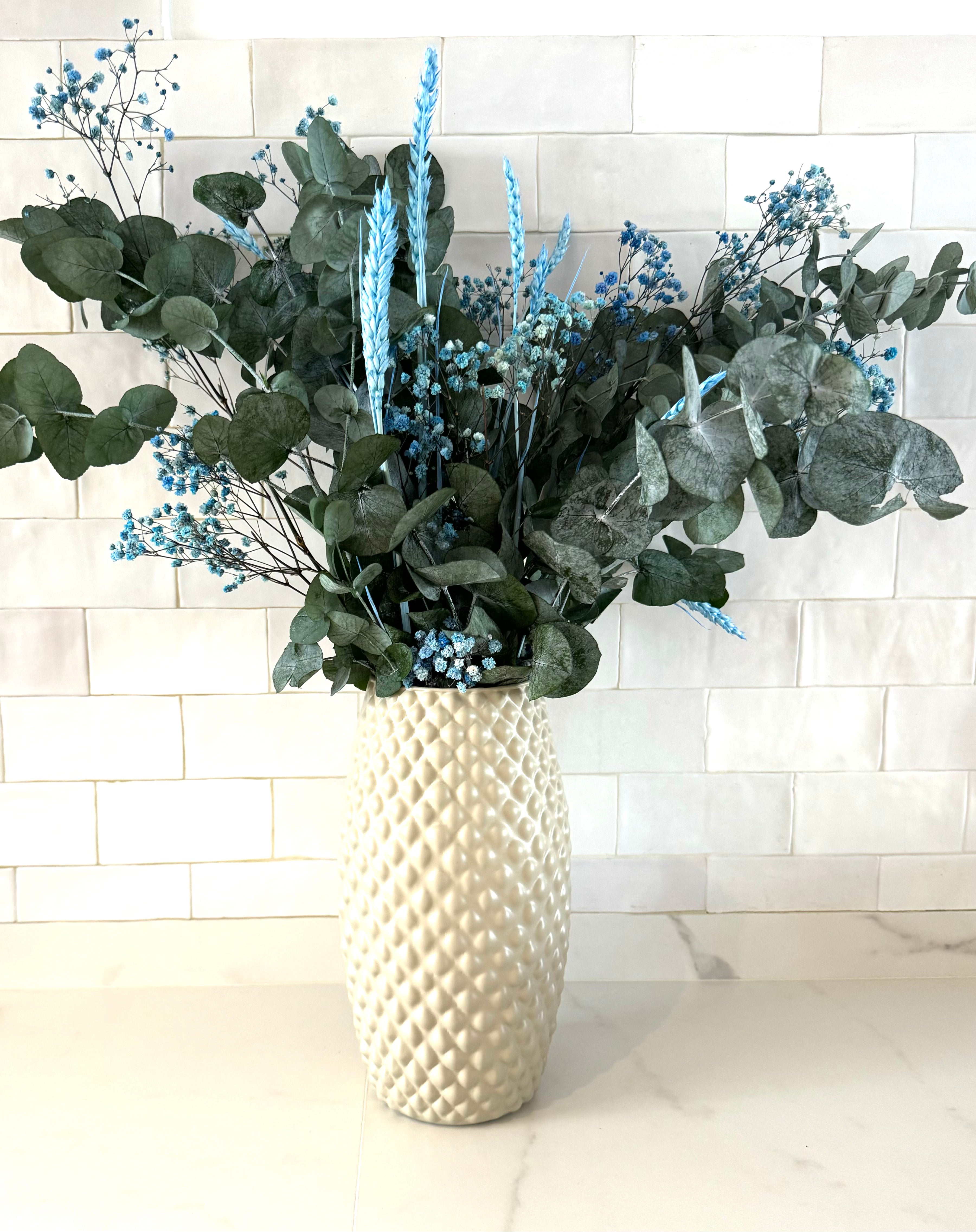 Pack baby blue + jarrón Pari