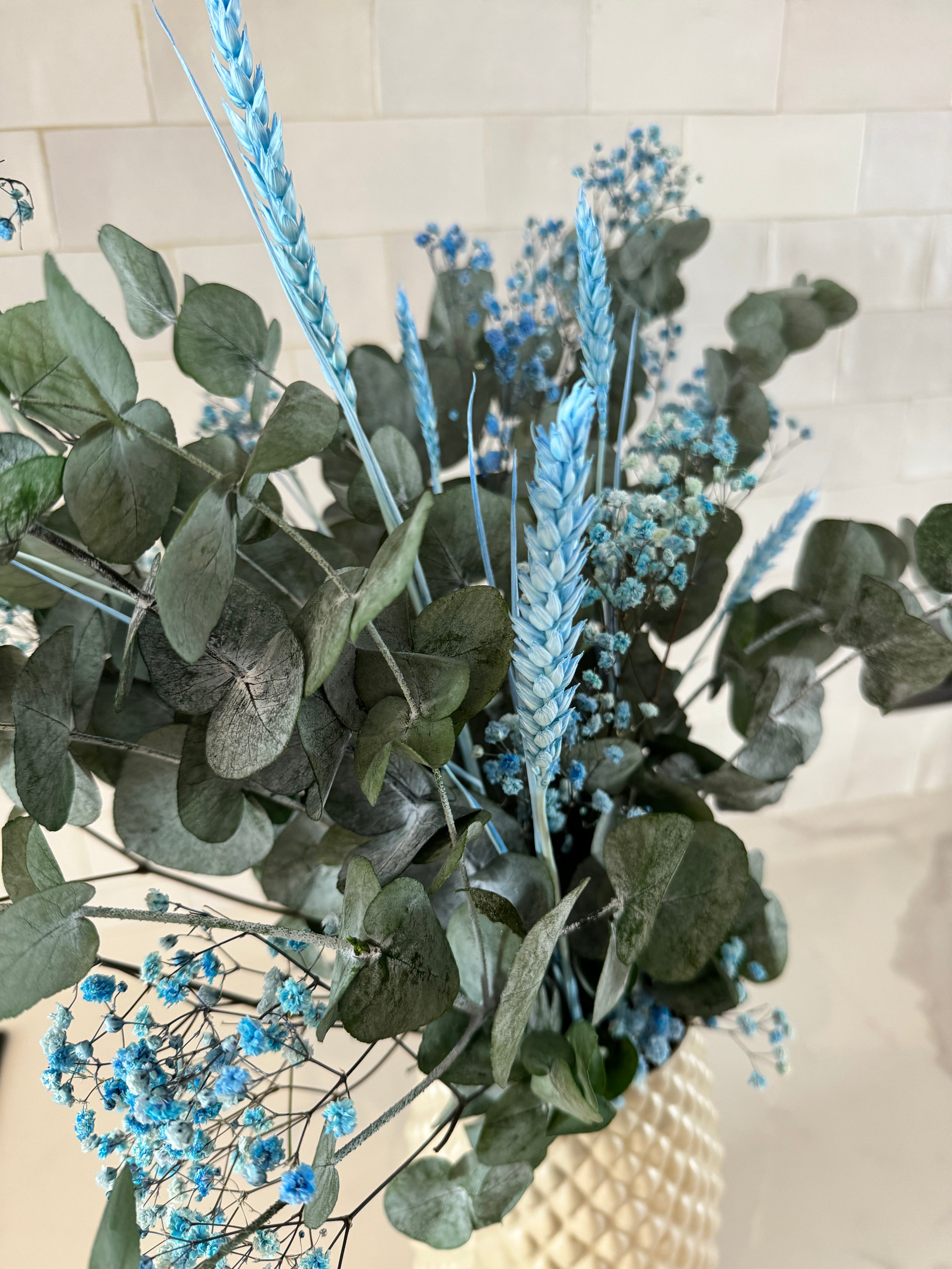 Pack baby blue + jarrón Pari