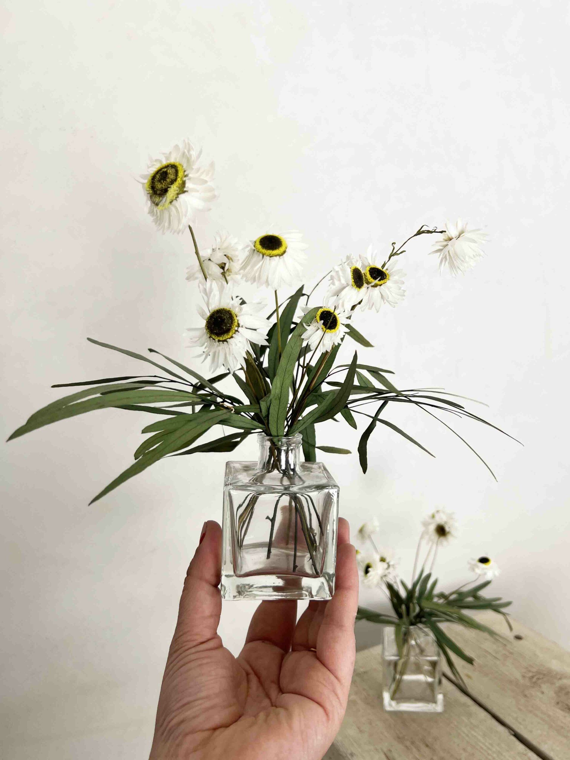 flores preservadas margaritas|tatarica fucsia